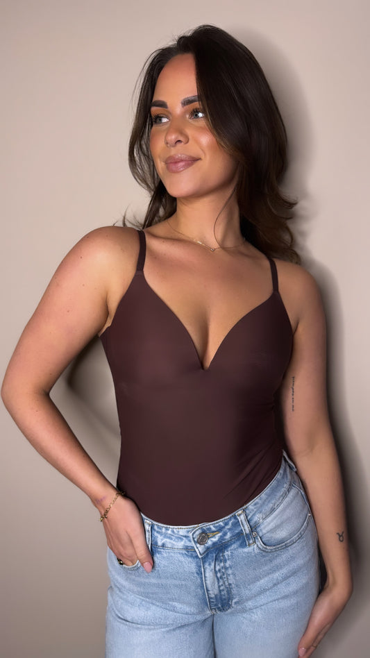 Charme corrigerende body Monica bruin