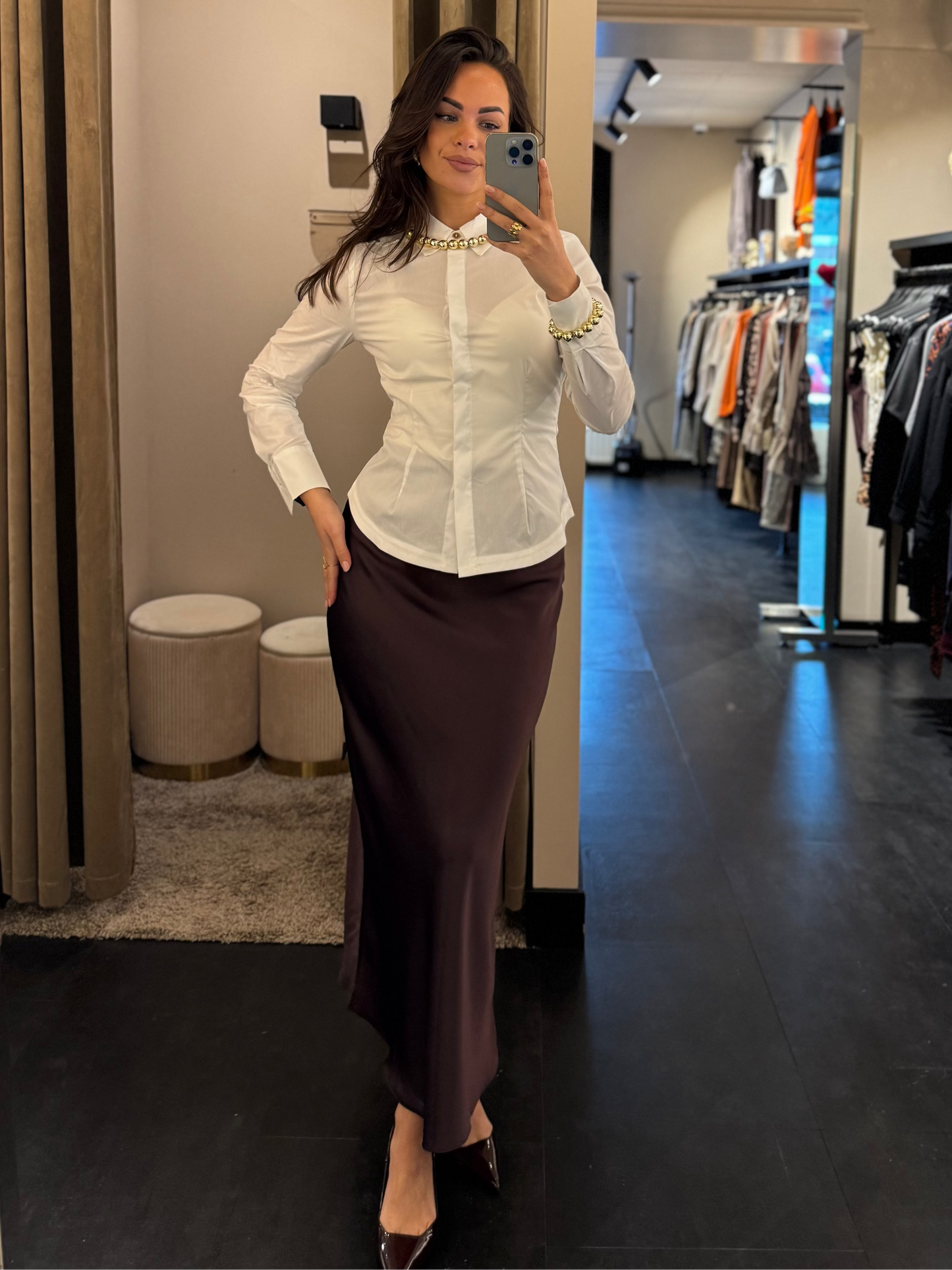 Charme skirt Chiara bordeaux