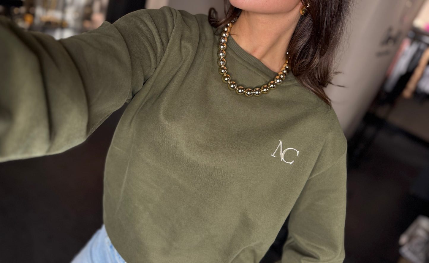 Charme sweater River groen