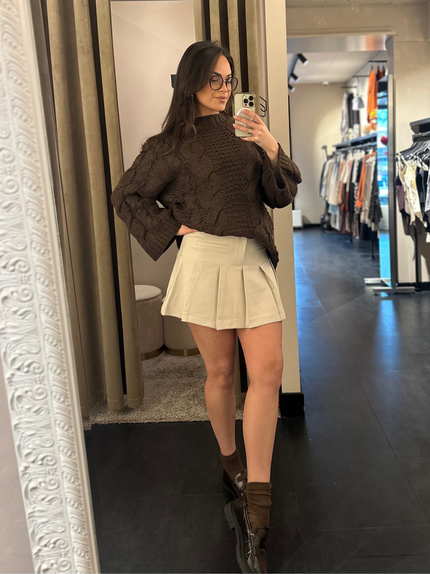 Charme skirt Rosie beige