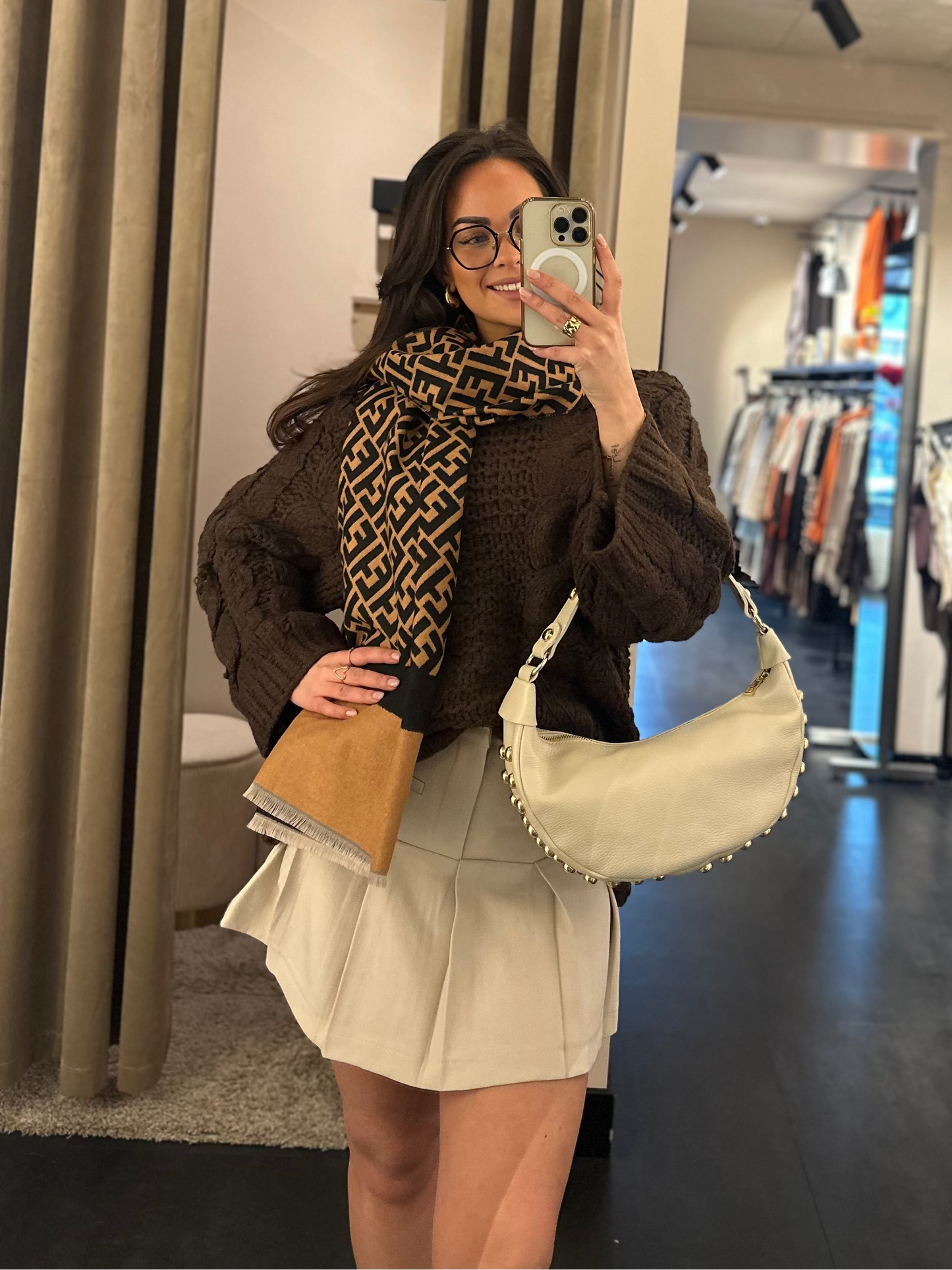 Charme skirt Rosie beige