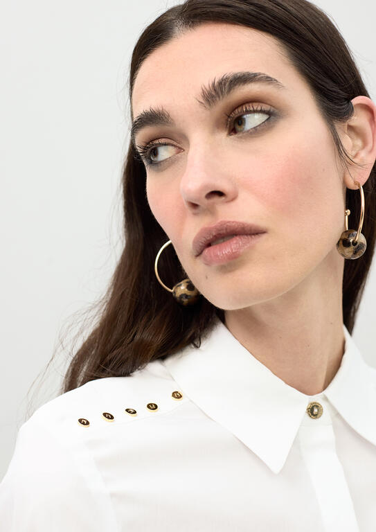 Studded Poplin Shirt