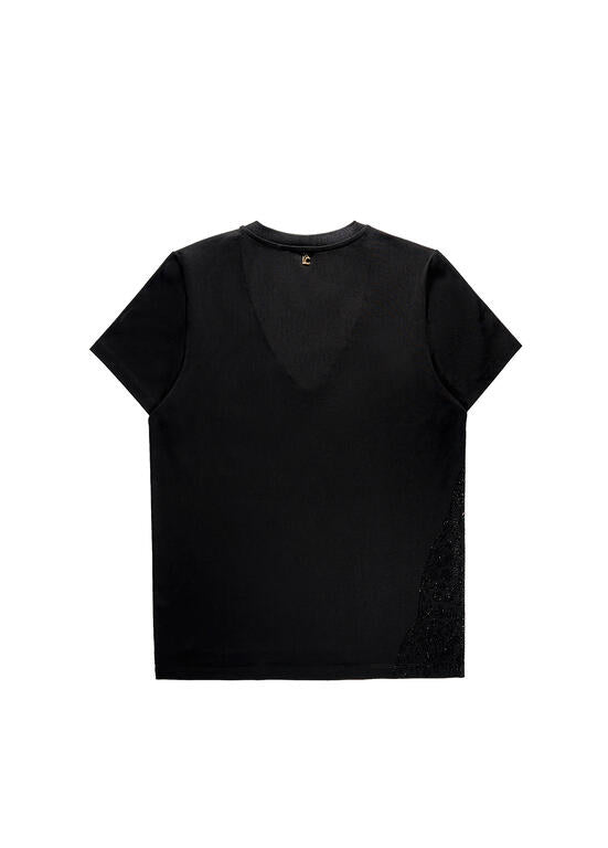 T-Shirt black strass