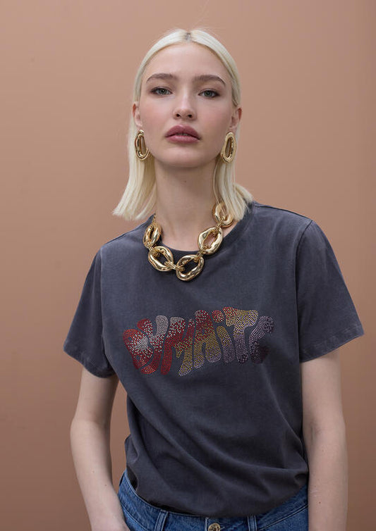 Multicolor Strass T-Shirt By Maite